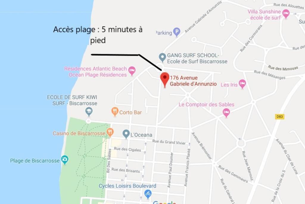 Maison 4 A 5 Personnes Au Pied Des Plages Biscarrosse Exteriör bild